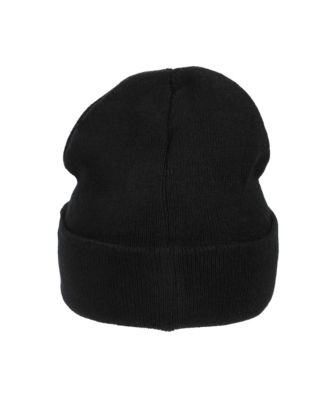 Men's Embroidery Black Acrylic Yarn Standard Cuff Beanie