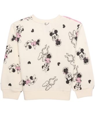 Girls' 2T-6X Minnie Mouse Long-Sleeve Top and Skirt, 2-Piece Set