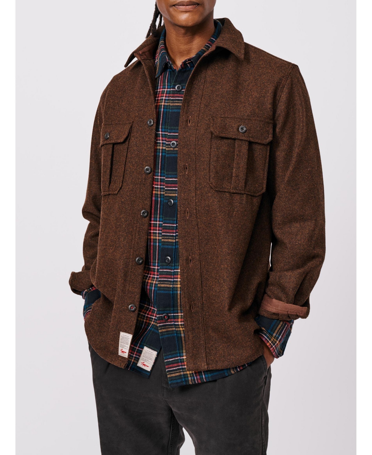 Aubin Men's Lysaghts Wool Overshirt