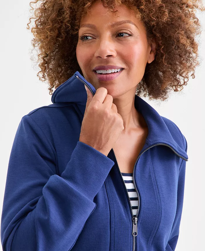 Women's Zip-Front Fleece Tunic - thumbnail 6