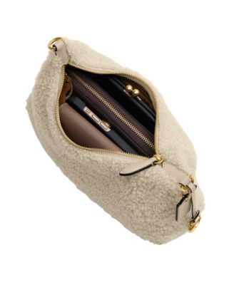 Juliet Small Shearling Shoulder Bag 25
