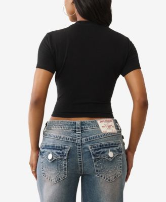 Women's Crew Neck Crystal Baby T-Shirt