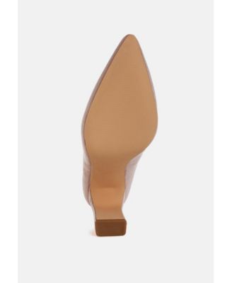 Womens Uboa Slim Block Heel Pumps