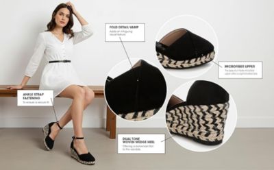 Womens Sorcruz Wedge Heel Espadrilles Sandals