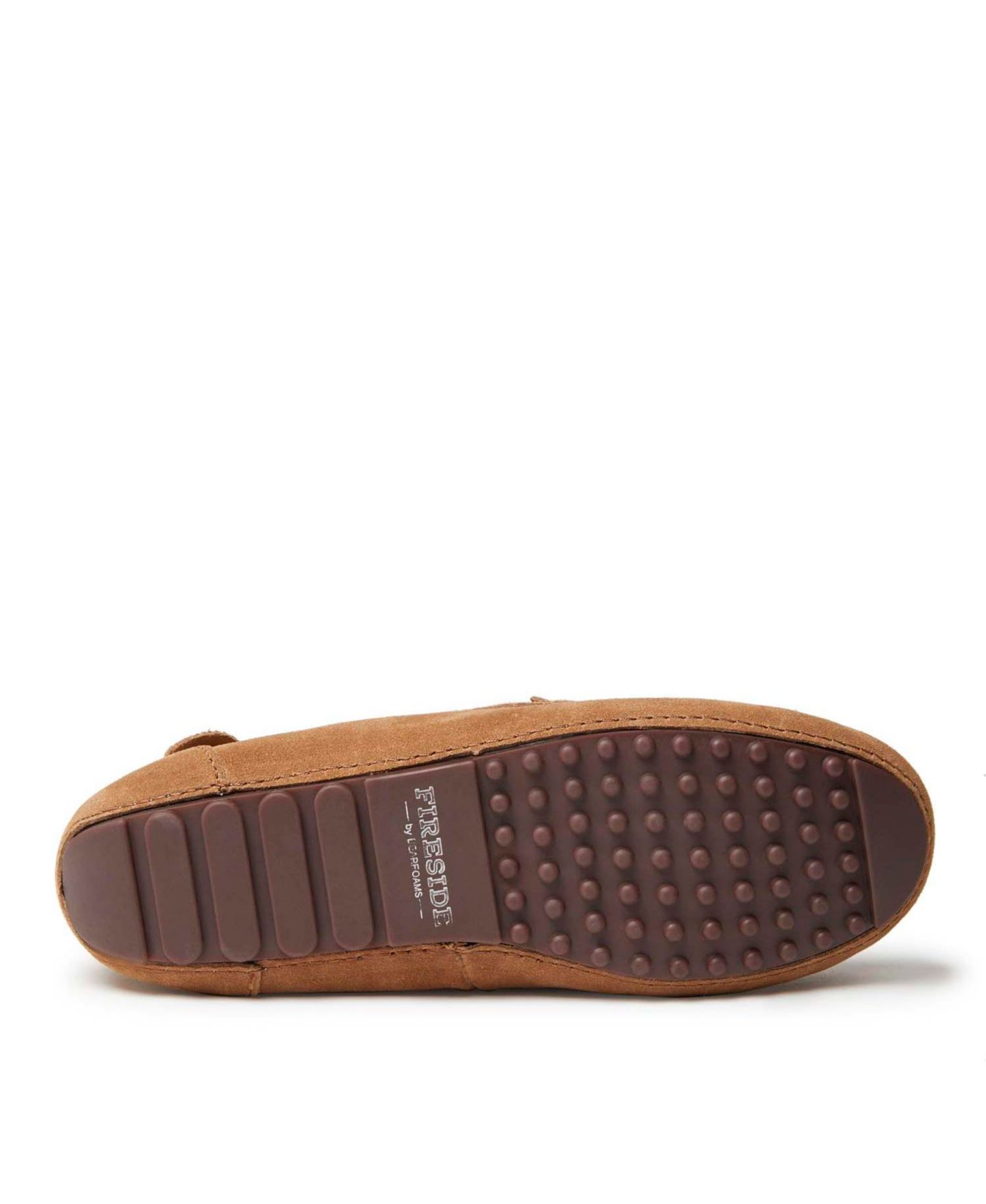 Женские тапочки Fireside by Dearfoams Mel Genuine Shearling Moccasin Slipper, цвет: Каштановый — фото 5