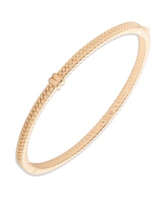 Lauren Ralph Lauren - Gold-Tone Herringbone Bangle Bracelet
