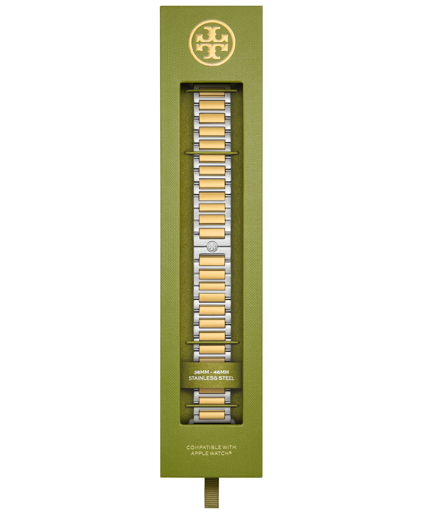 Женский двухцветный браслет Tory Burch The Kira для Apple Watch 38-46мм — фото 5