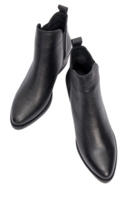 Dovena Leather Block Heel Ankle Boot (Women