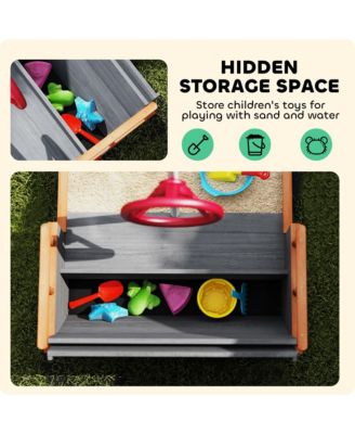 62 in. Wooden Kids box with Bottom Liner, Seats, Storage,