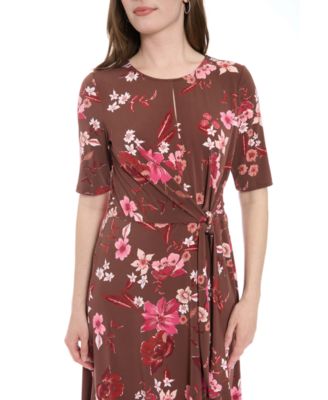 Women's Keyhole Midi Dress