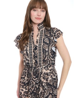 Women's Smocked Waist Maxi Dress