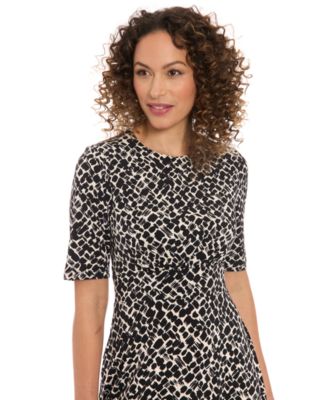 Women's Short-Sleeve Midi Dress