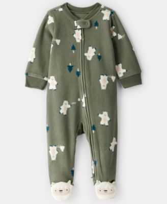 Carter's - Baby Boys Yeti Fleece Loose Fit Sleep and Play Pajama