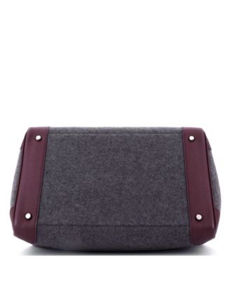  40 Go Team HAC Birkin Bag Felt and Togo with Palladium Hardware