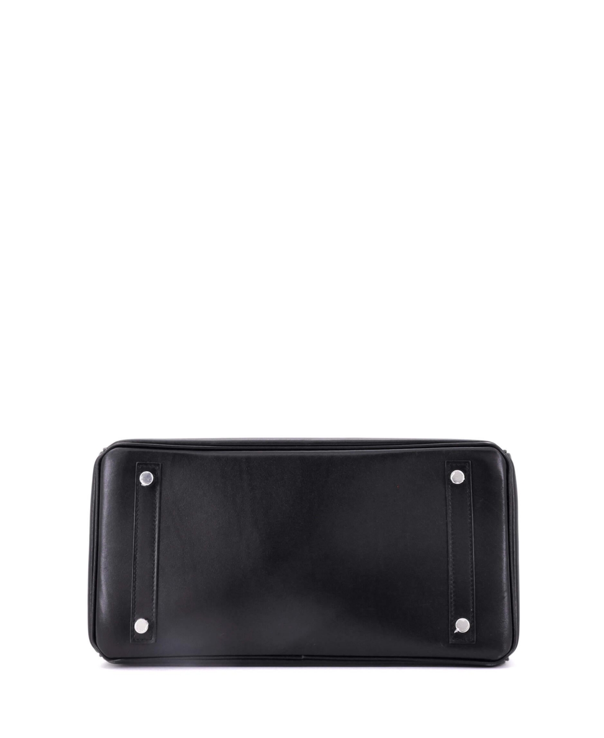 Pre-Owned Hermes Birkin 30 Handbag Black Box Calf with Palladium Hardware