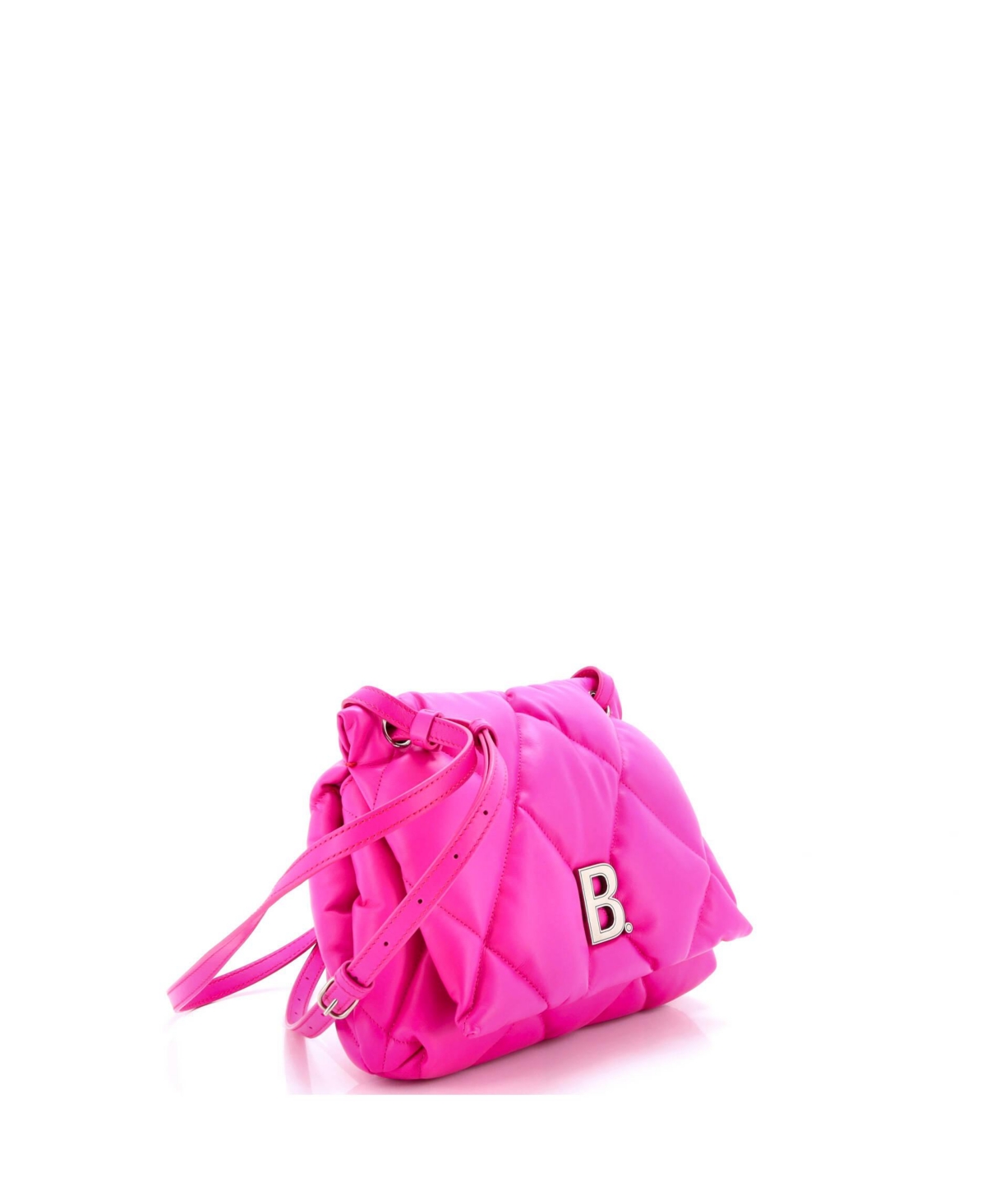 Pre-Owned Balenciaga Medium Touch Shoulder Bag Quilted Puffy Leather