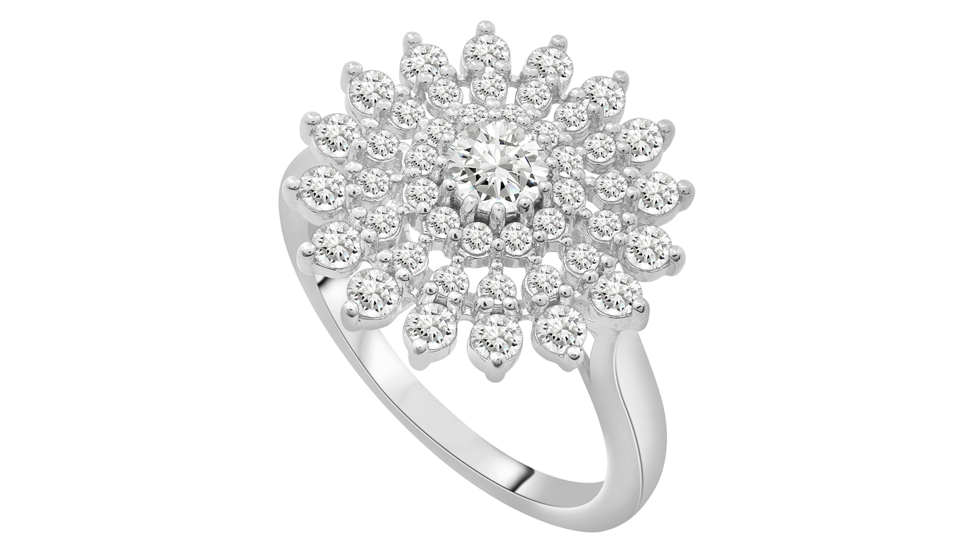 Wrapped Love Diamond Flower Cluster Ring (1 ct. t.w) 14k Gold, Exclusively at Macy's