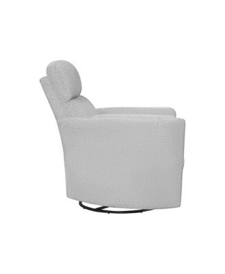 Angora Linen Manual Swivel Recliner Two Pack