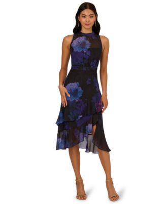 adrianna papell women's crinkle metallic halter midi dress Amazon.com: Adrianna Papell Womens Halter Crinkle Metallic Dress Copper 2 :  Clothing, Shoes & Jewelry