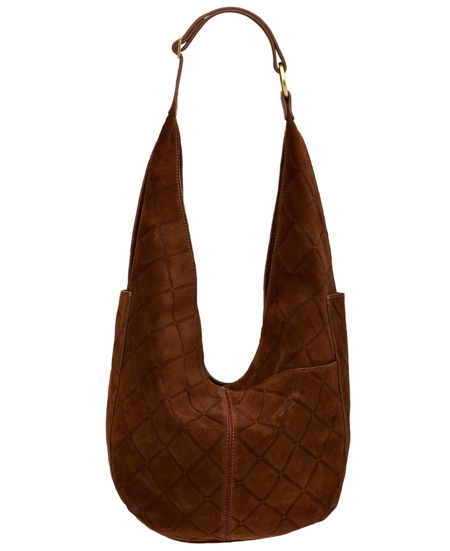 Женская сумка Hammitt Tom Zipper Small Leather Hobo Handbag, цвет: Коричневый — фото 2