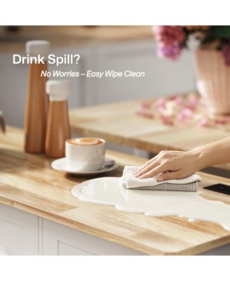 Mobile Kitchen Island with Power Outlet Drop Leaf Kitchen Cart