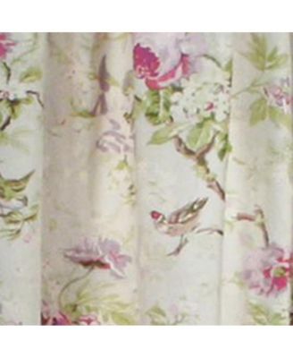 Balmoral Floral Print Tailored Panel Curtain 48-Inch-by-63-Inch - Lilac / Green