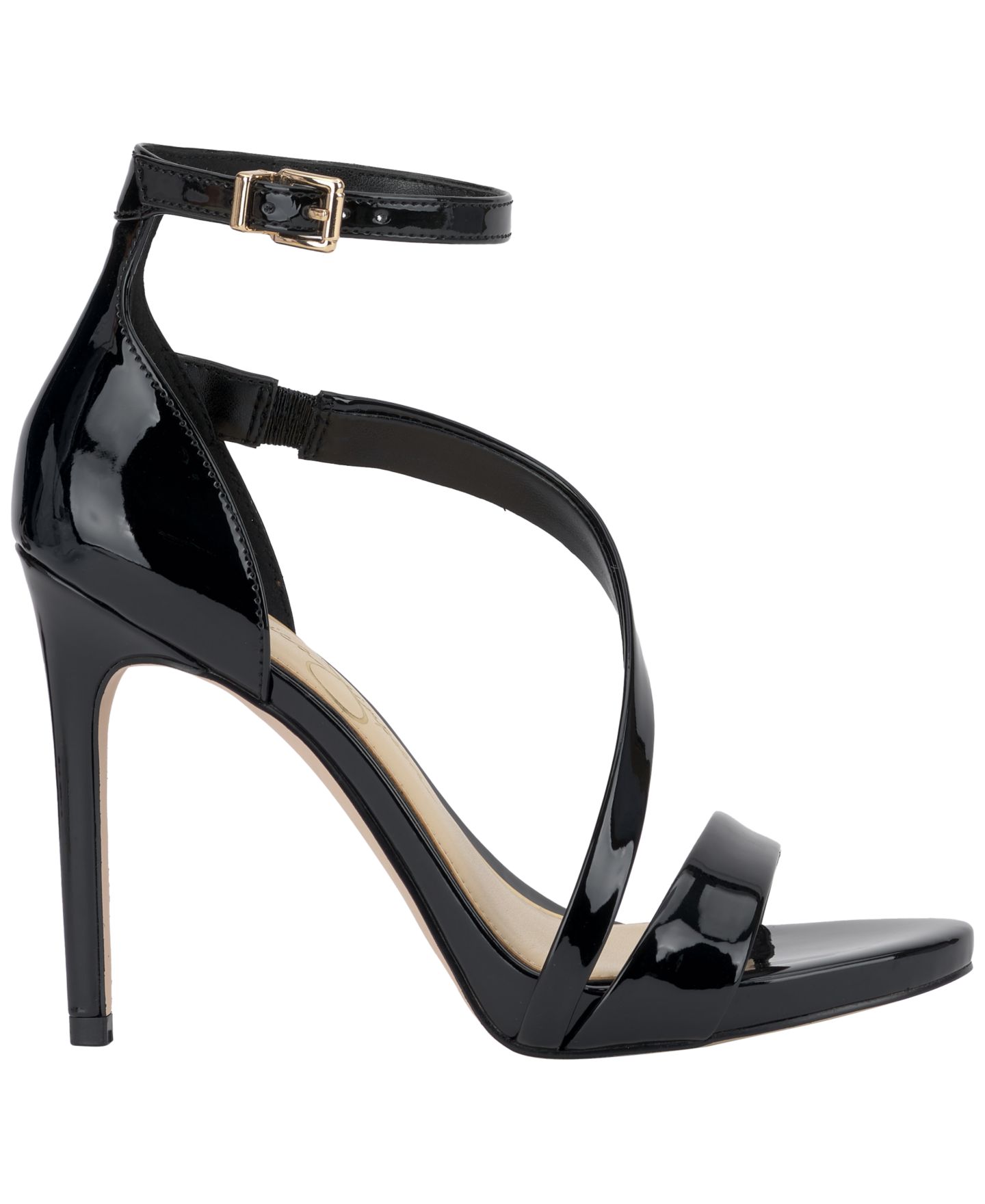 Женские сандалии Jessica Simpson Rayli Strappy Dress Sandals, цвет: Чёрный лаковый — фото 2