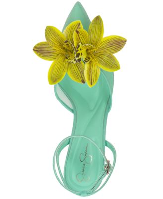 Women's Vilyria Orchid Embellished Mid-Heel Pumps