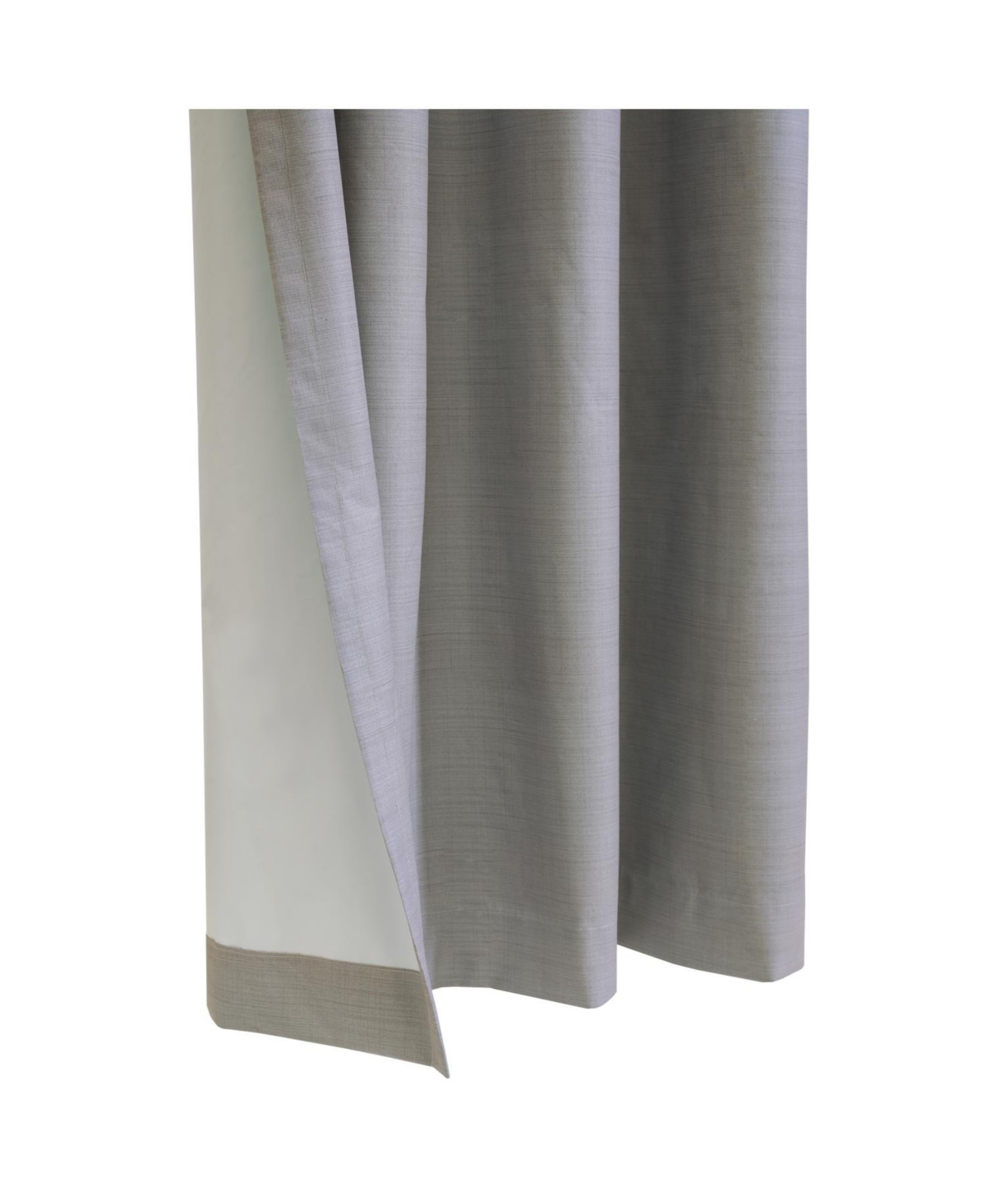 Thermaplus 100% Polyester Mason Lightweight Texture Printed Blackout Grommet Curtain Panel 52" x 95" Silver