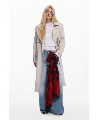 Women's Rectangular floral scarf