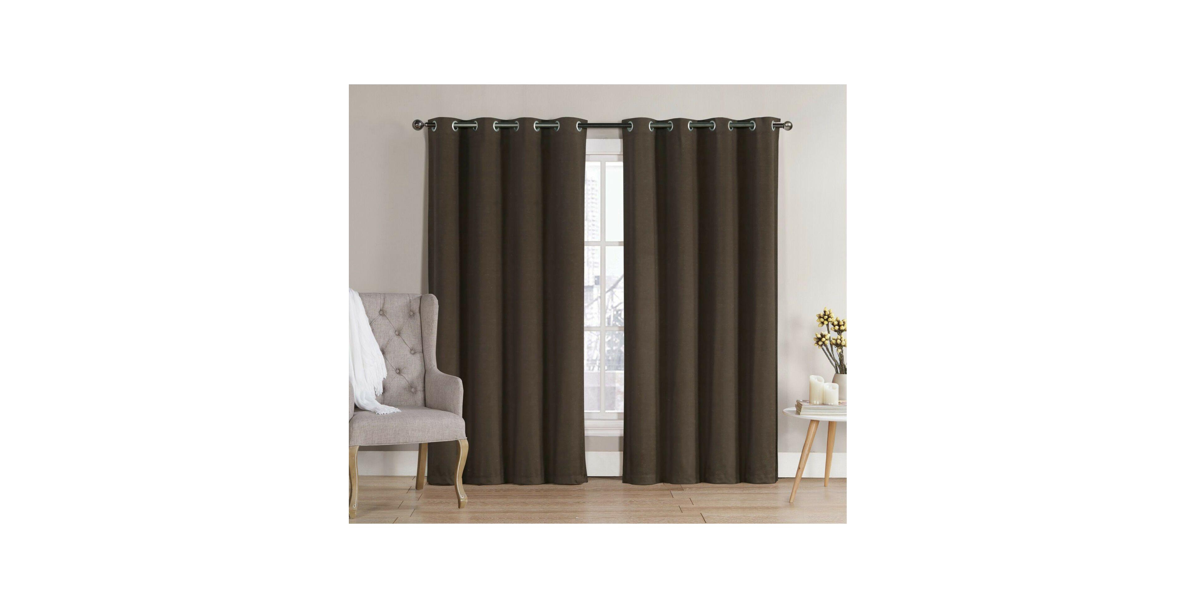 GoodGram 2 Pack: Hotel Thermal Grommet 100% Blackout Curtains