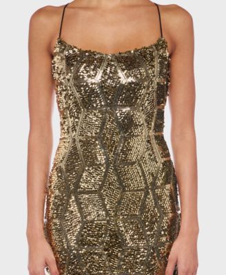 Juniors' Bungee Straps Bodycon Sleeveless Dress