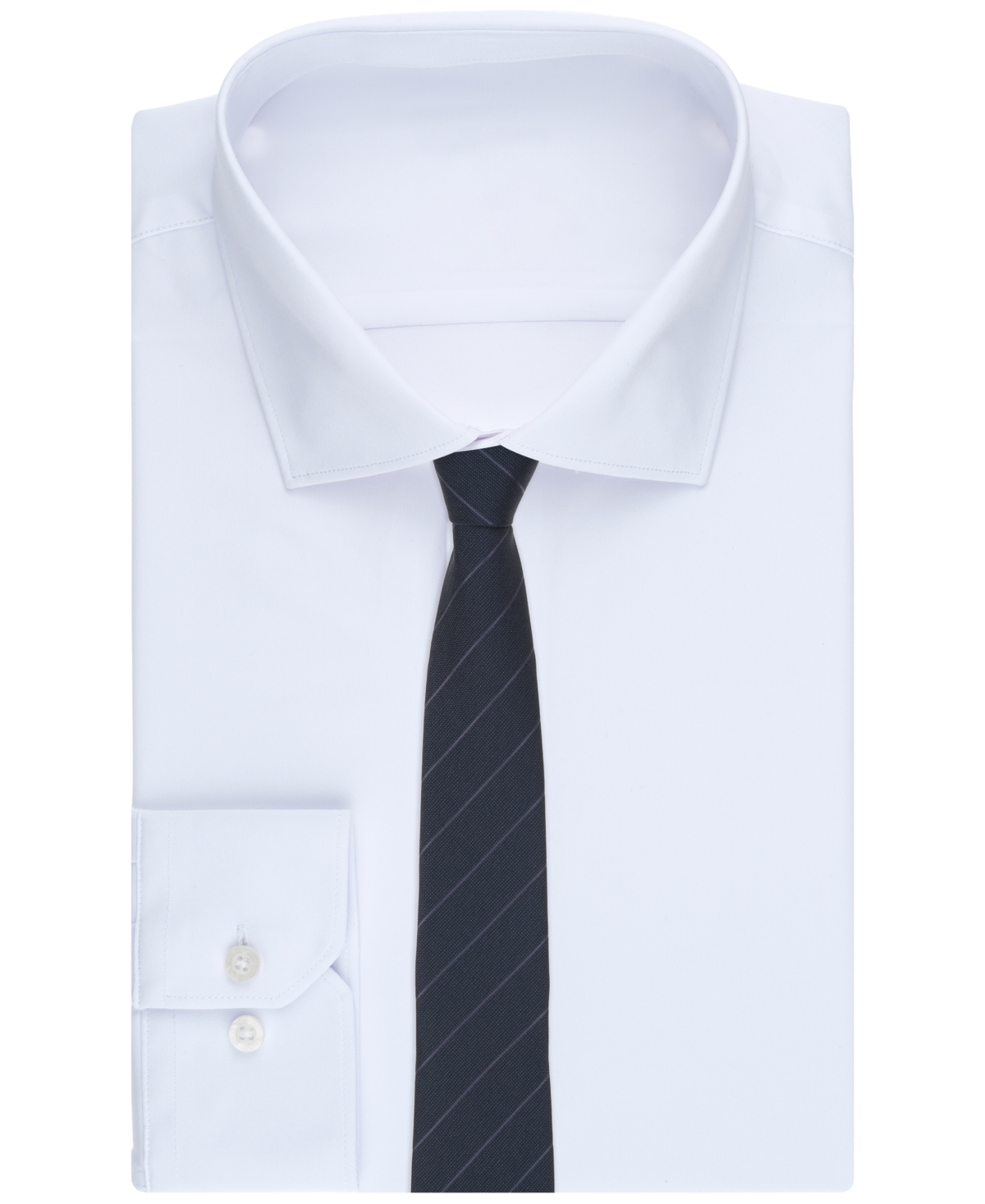 Alfani Men's Knighton Stripe Tie, Created For Macy's In Black