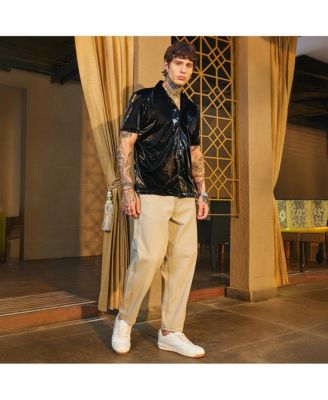 Men's Raven Black Patent Solid Shirt