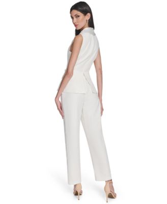 Women's V-Neck Peplum Jumpsuit
