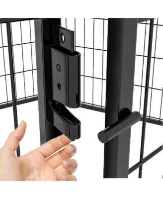 39.37 in. H Dog Fence Pet Exercise Pen for Outdoor Indoor and 8 Panels Heavy Duty Metal Playpen with door