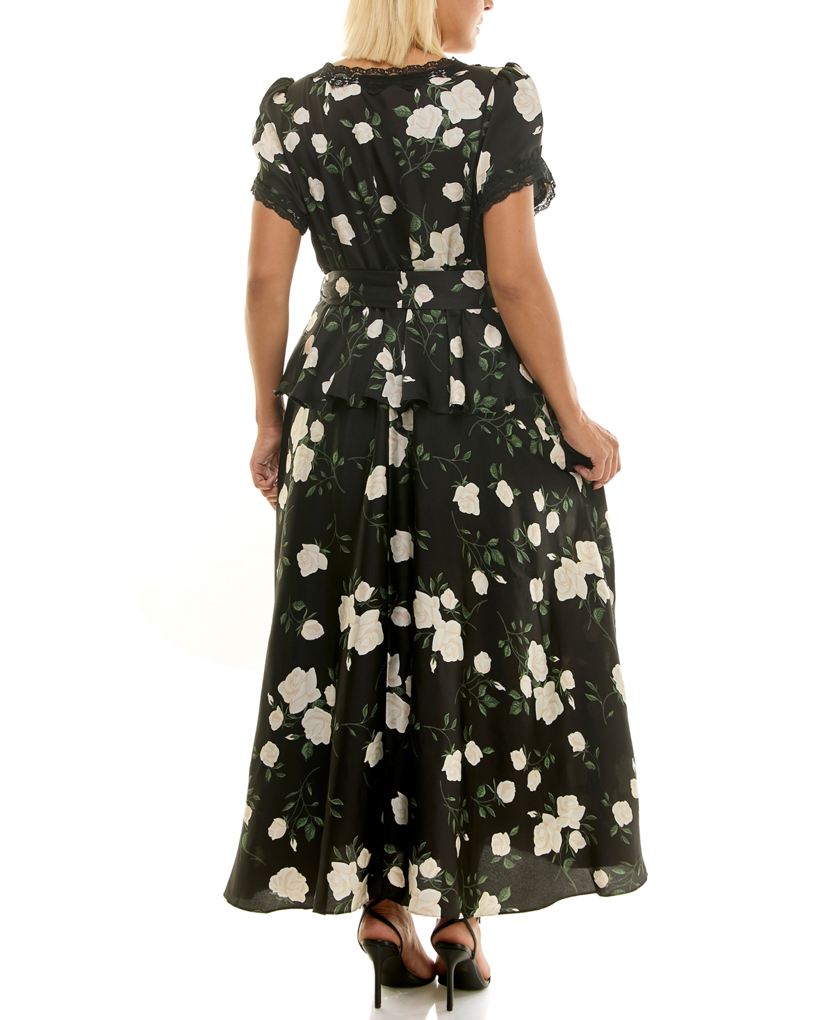 Taylor Pus Printed Tiered Maxi Dress