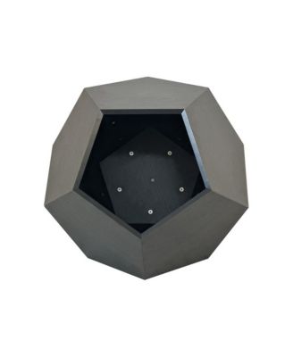 25.98 in W. Black and Brown Modern Pet Furniture Cat Carrier Sofa Side Table