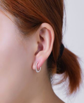 Cubic Zirconia And Crystal Earring Trio Set