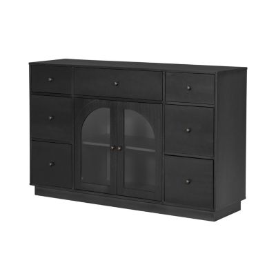 Storage Cabinet with 2 doors and 7 drawers