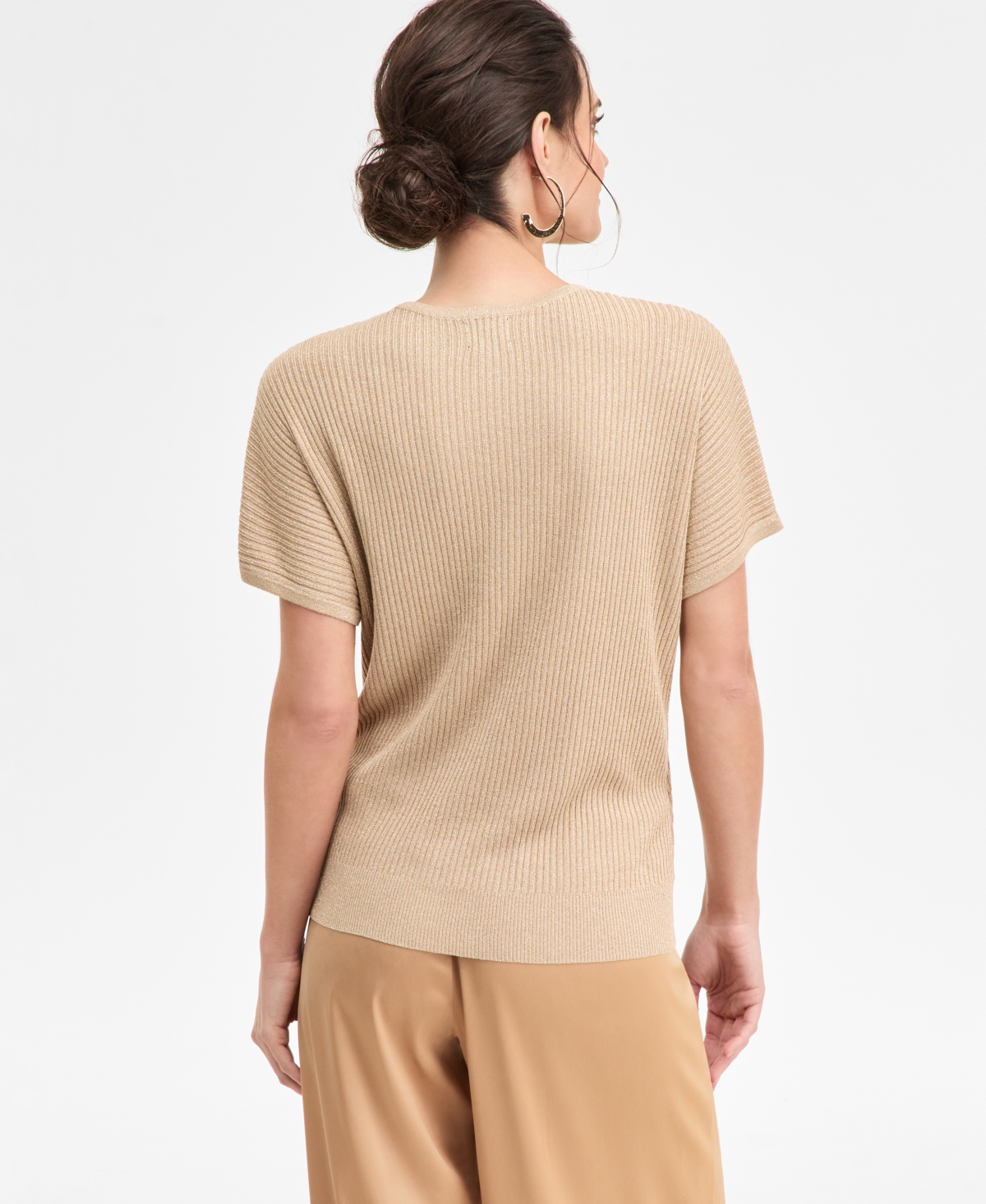 Jm Collection Women's Shine Faux-Wrap Sweater, Macy's Exclusive
