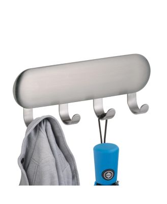 Self-Adhesive Key Rack with 4 Hooks - Set of 4 - Brushed