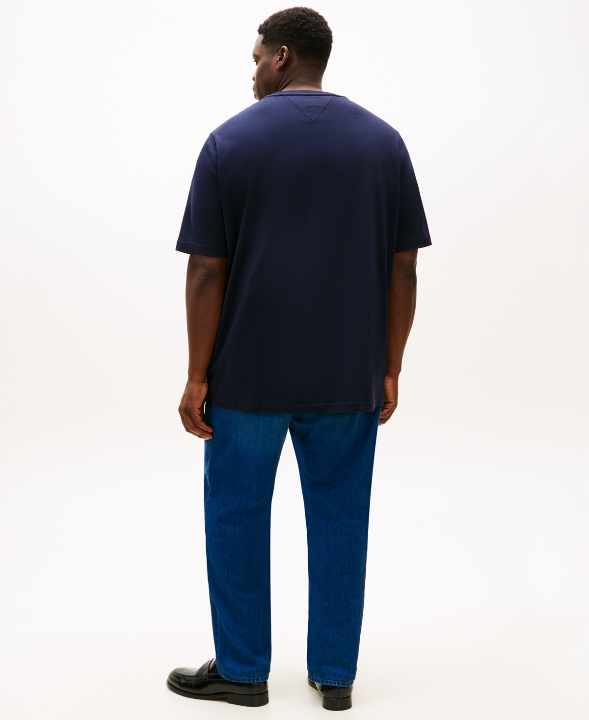 Tommy Hilfiger Men's Big & Tall Embroidered Flag T-shirt In Blue