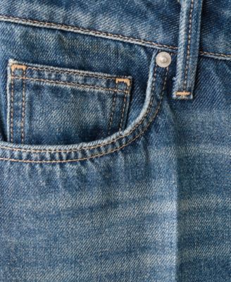 Women's Seam Detail Straight Jeans