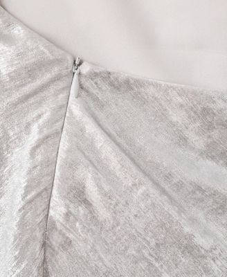 Women's Metallic Open Back Dress