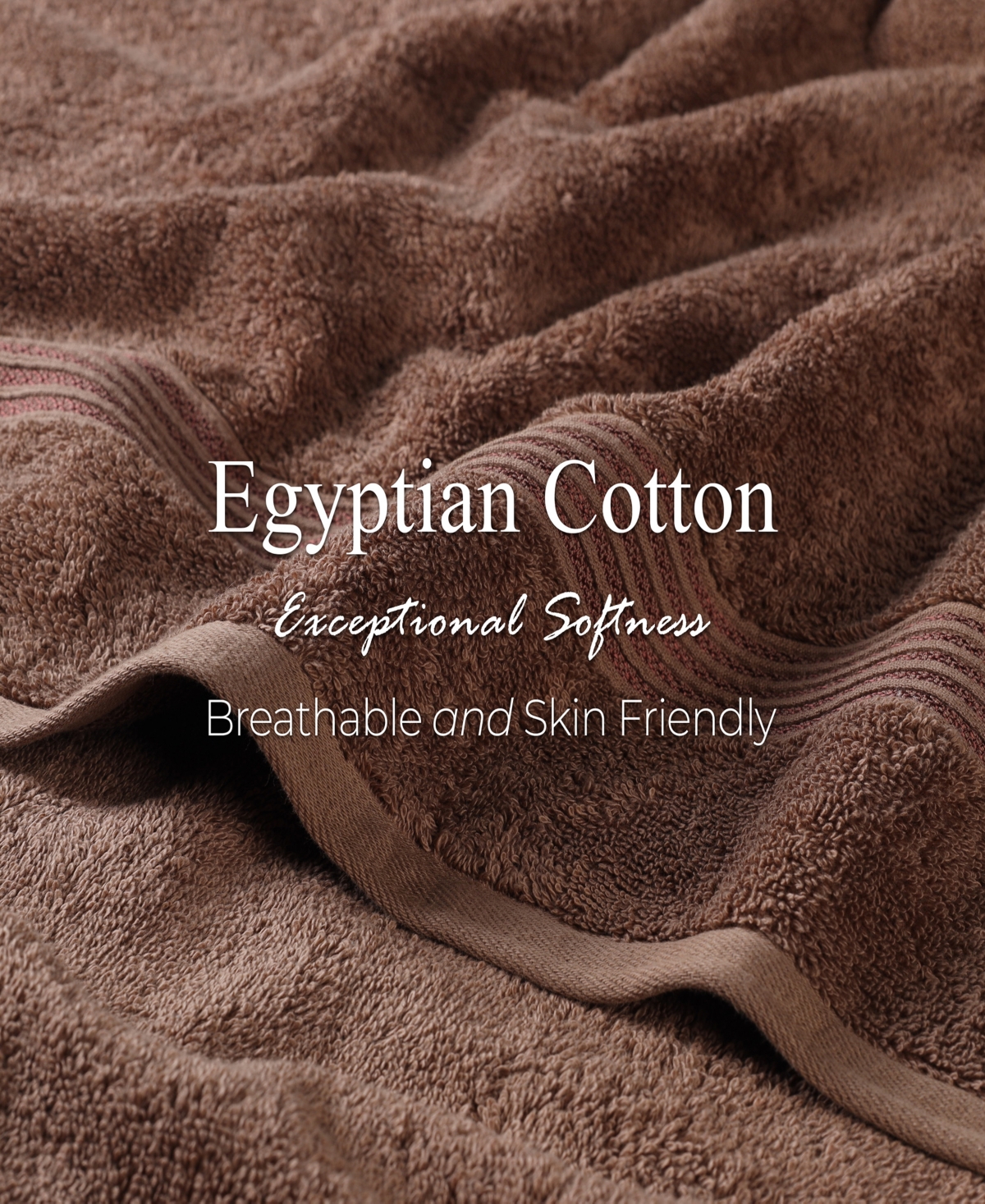 Superior Egyptian Cotton 9-pc. Towel Set In Brown