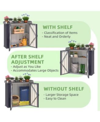 Outdoor Storage Cabinet Potting Workbench Table