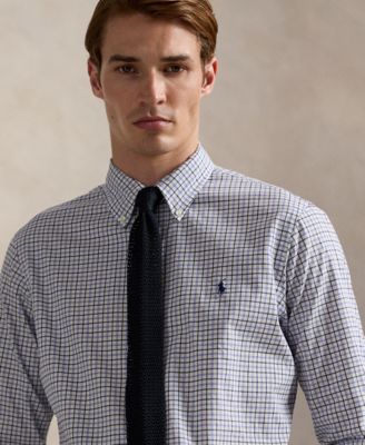 Men's Classic-Fit Plaid Twill Shirt