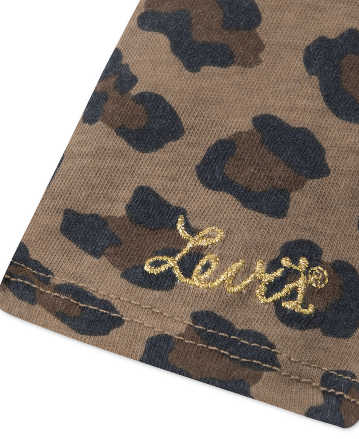 Levi's Girls 4-6X 2-Piece Leopard-Printed Top and Skirtall Set