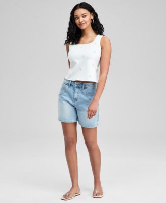 And Now This - Women's Faux-Pearl-Embellished Tank Top